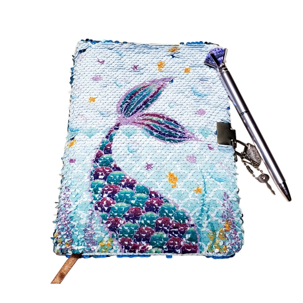 Mermaid Dairy with Lock & Key